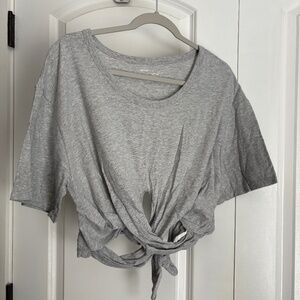 Aerie Crisscrossed Cropped T-shirt